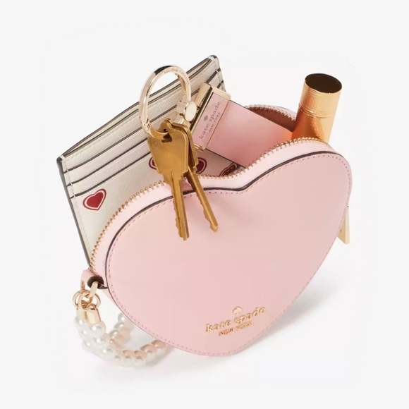 New Kate Spade KG230 Love Shack 3d Heart Wristlet - Picture 4 of 8